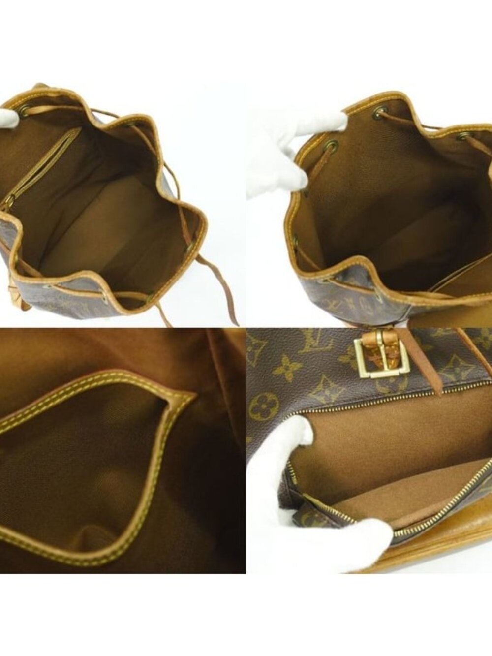 Louis Vuitton Montsouris MM Rucksack Sac Backpack Monogram Brown - Picture 8 of 9